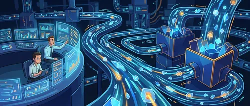 高速消息管道流量示意图