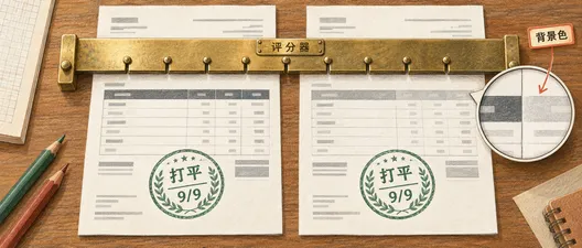 AI 写发票模板：模型打平，评分器留下