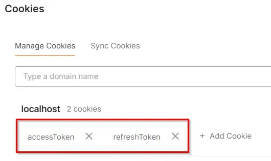 C:\Users\a\Desktop\HttpOnly Cookies in .NET stored in Postman.png