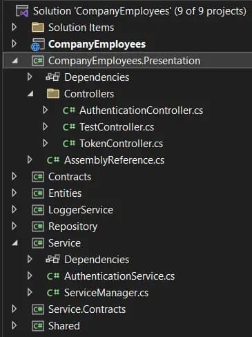 Project solution for Using HttpOnly Cookie in .NET Core apps